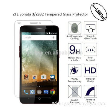 HUYSHE hot selling anti-broken tempered glass screen for ZTE Sonata 3 Z832 0.3mm screen glass 9h protector for ZTE Sonata 3